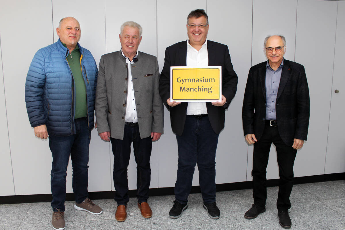 Vier Nord-Bürgermeister des Landkreises Pfaffenhofen geschlossen für den Gymnasium-Standort Manching
